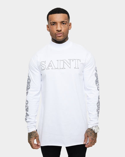 Saint Morta Death Adder Long Sleeve T-Shirt White/Black