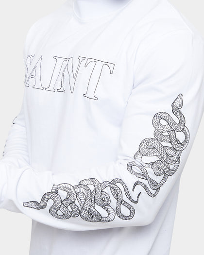 Saint Morta Death Adder Long Sleeve T-Shirt White/Black