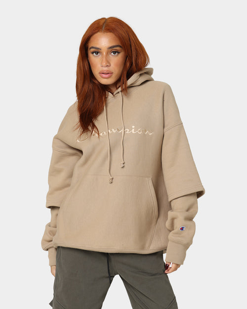 Champion Reverse Weave Double Layer Hoodie Country Walnut