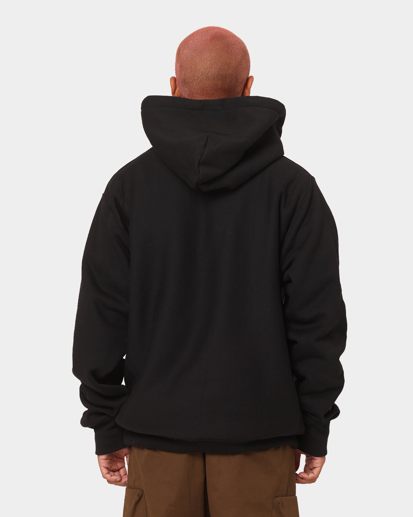 Champion Reverse Weave Quarter Zip Hoodie Black/Gold | Culture