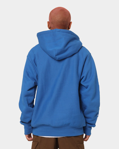 Champion Reverse Weave Quarter Zip Hoodie Living In Blue