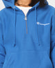 Champion Reverse Weave Quarter Zip Hoodie Living In Blue