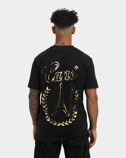 Carre Royale T-Shirt Black Wash/Gold
