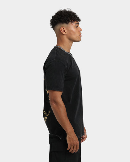 Carre Royale T-Shirt Black Wash/Gold