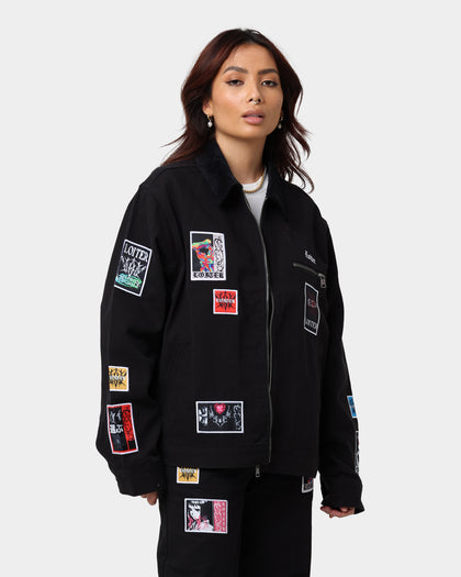 Loiter Patchwork Jacket Black