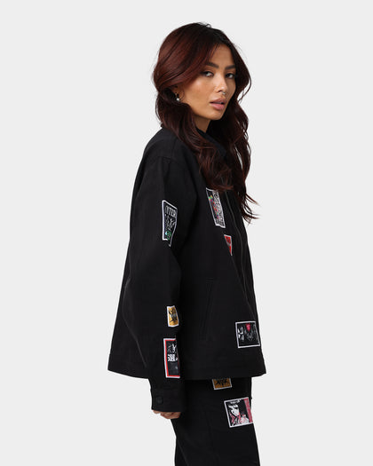 Loiter Patchwork Jacket Black
