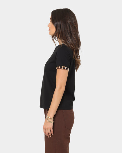 XXIII Women's Arya Leopard T-Shirt Black/Leopard