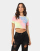 XXIII Women's Eliana Rainbow Mesh Crop Rainbow