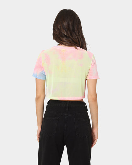 XXIII Women's Eliana Rainbow Mesh Crop Rainbow