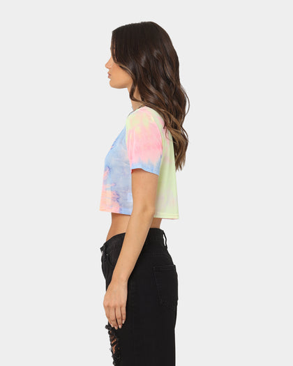 XXIII Women's Eliana Rainbow Mesh Crop Rainbow