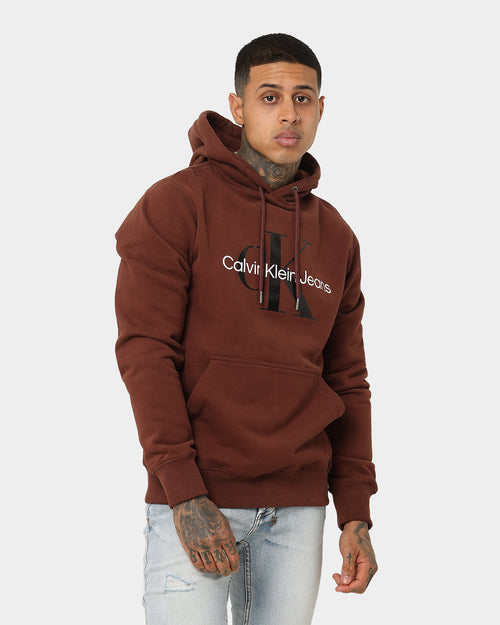 Calvin Klein Monogram Hoodie Dark Brown/Black