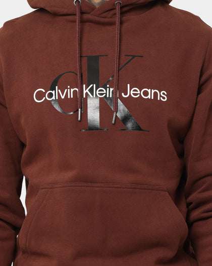 Calvin Klein Monogram Hoodie Dark Brown/Black
