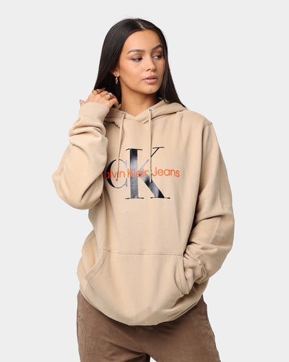 Calvin Klein Monogram Hoodie Tawny Sand/Black