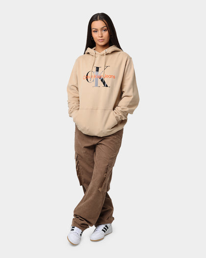 Calvin Klein Monogram Hoodie Tawny Sand/Black