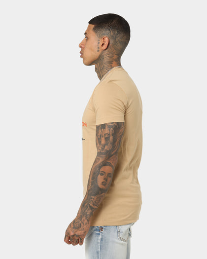 Calvin Klein Monogram Short Sleeve T-Shirt Tawny Sand/Black