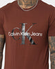 Calvin Klein Monogram T-Shirt Dark Brown/Black