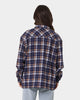 XXIII Soren Plaid Bomber Jacket Blue