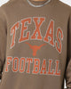 National Collegiate Athletic Association Texas Longhorns Vintage Arch Crewneck Washed Chocolate
