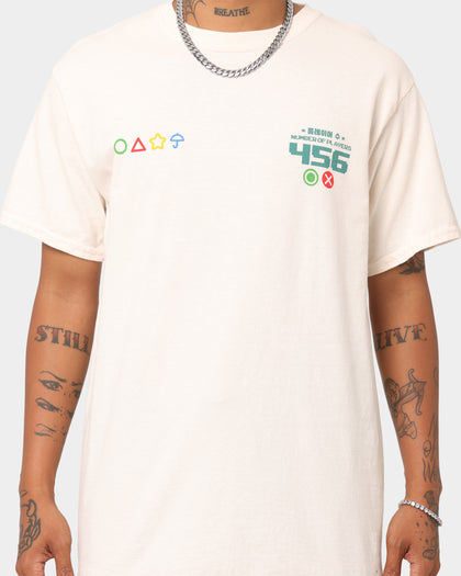 Goat Crew X Squid Game Number of Players Vintage T-Shirt Off White