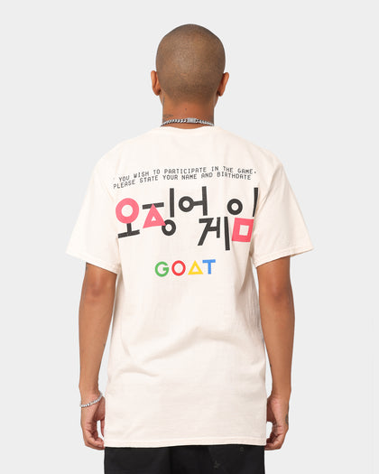 Goat Crew X Squid Game Number of Players Vintage T-Shirt Off White