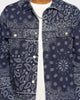 XXIII Cashel Paisley Denim Jacket Blue