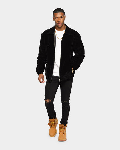 XXIII Vigo Zip Up Velour Jacket Black
