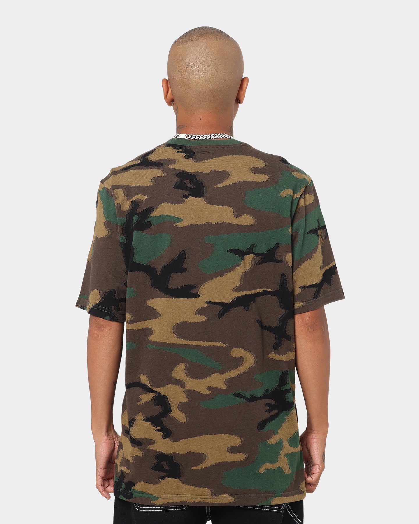 Supreme Intarsia Camo Short Sleeve T-Shirt Woodland Camo