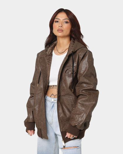 Carré Revolutionnaires PU Jacket Dark Brown