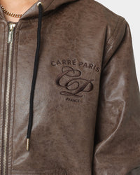 Carré Revolutionnaires PU Jacket Dark Brown