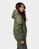 Carre Ultilitaire Hooded Bomber Jacket Khaki Green