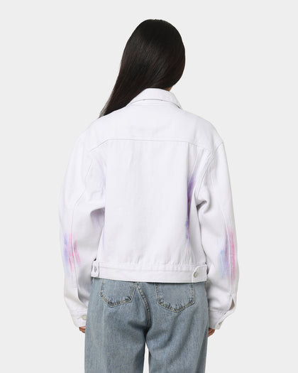 XXIII Women's Aster Tie Dye Denim Jacket Multi-Coloured/White
