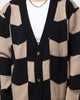 XXIII Meda Check Cardigan Black/Beige