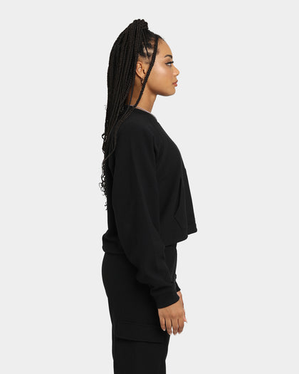 Champion Women's Flatback Rib Crewneck Black