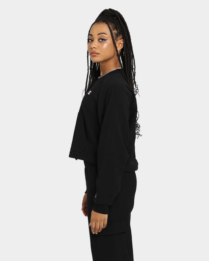 Champion Women's Flatback Rib Crewneck Black
