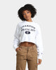 Champion Women's RB Archive Cropped Crewneck White