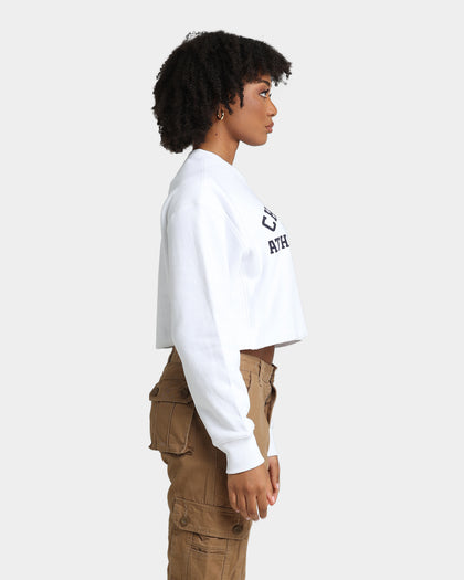 Champion Women's RB Archive Cropped Crewneck White