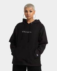 Champion Women's Reverse Weave Liquid Layer Hoodie Black