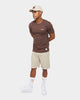 Carre Imperial Classic Short Sleeve T-Shirt Brown