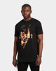Saint Morta Fire Skull T-Shirt Black Wash