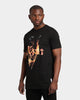 Saint Morta Fire Skull T-Shirt Black Wash