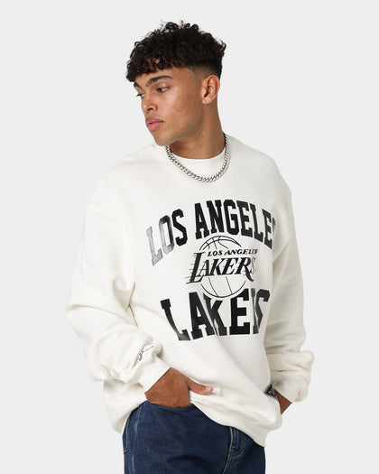 Mitchell & Ness Los Angeles Lakers Metal Works Crewneck Vintage White
