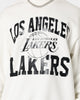 Mitchell & Ness Los Angeles Lakers Metal Works Crewneck Vintage White