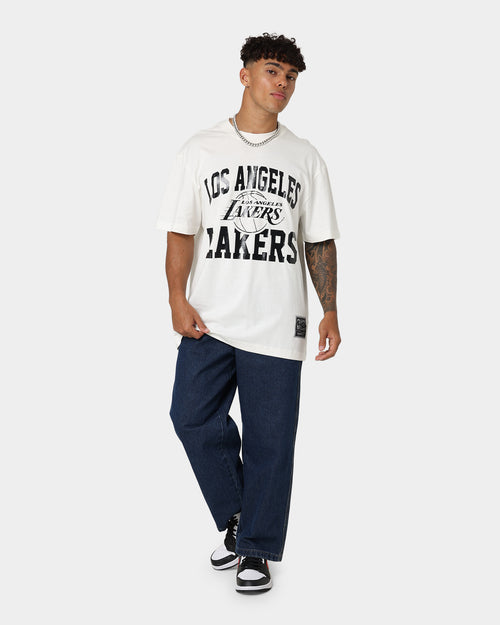 Mitchell & Ness Los Angeles Lakers Metal Works T-Shirt Vintage White