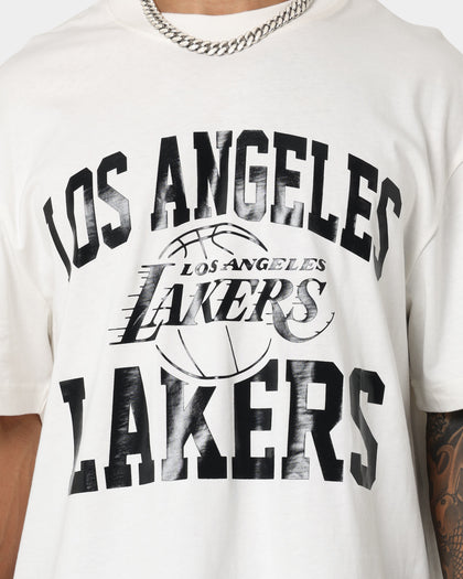 Mitchell & Ness Los Angeles Lakers Metal Works T-Shirt Vintage White