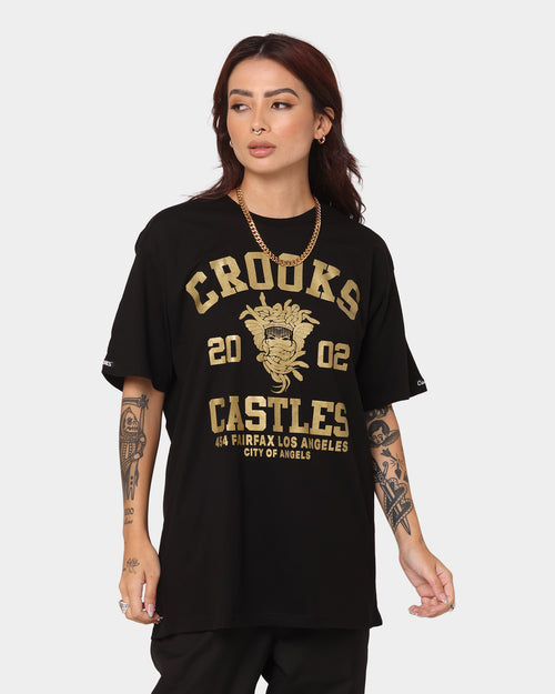 Crooks & Castles Fairfax Varsity T-Shirt Black/Gold