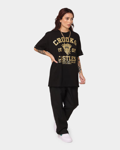 Crooks & Castles Fairfax Varsity T-Shirt Black/Gold