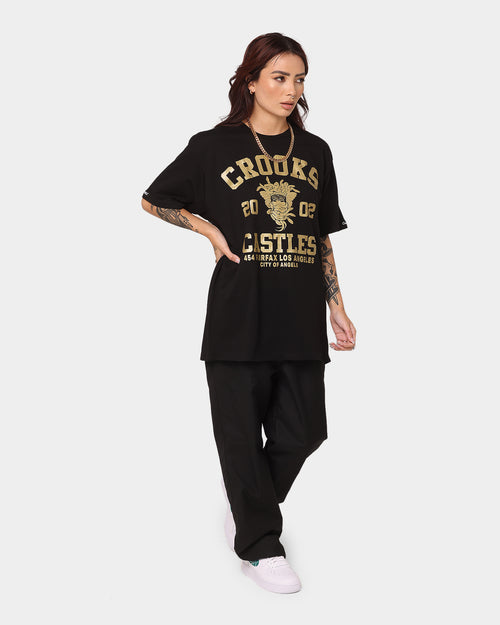 Crooks & Castles Fairfax Varsity T-Shirt Black/Gold