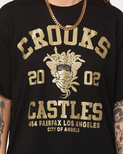 Crooks & Castles Fairfax Varsity T-Shirt Black/Gold