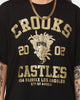 Crooks & Castles Fairfax Varsity T-Shirt Black/Gold