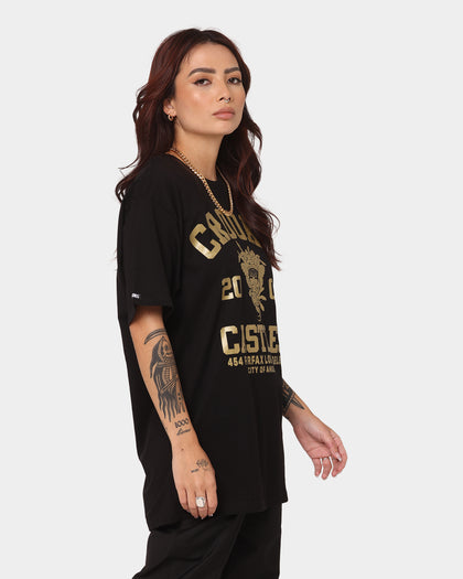 Crooks & Castles Fairfax Varsity T-Shirt Black/Gold